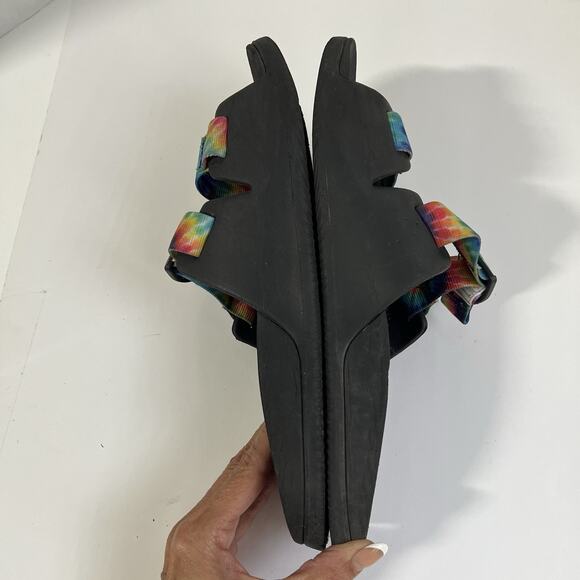 Chaco Chillos Slide Sandals Mens Multicolor Tie Dye Adjustable Strap Size 11 main image 9